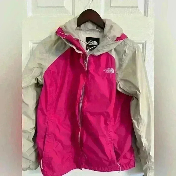 Northface rain jacket small waterproof lightweight pink grey - Picture 3 of 8